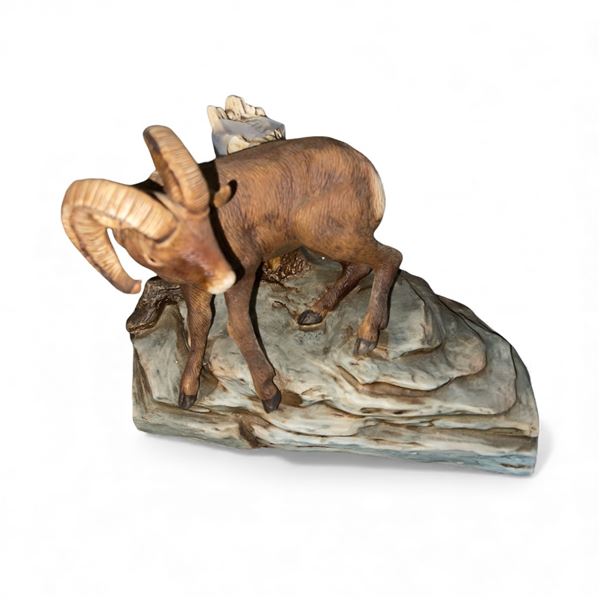 1977 Jack Richardson Wildlife Series "Standing Ewe" #3 of 4 Piece Set - Porcelain Liquor Decanter - 