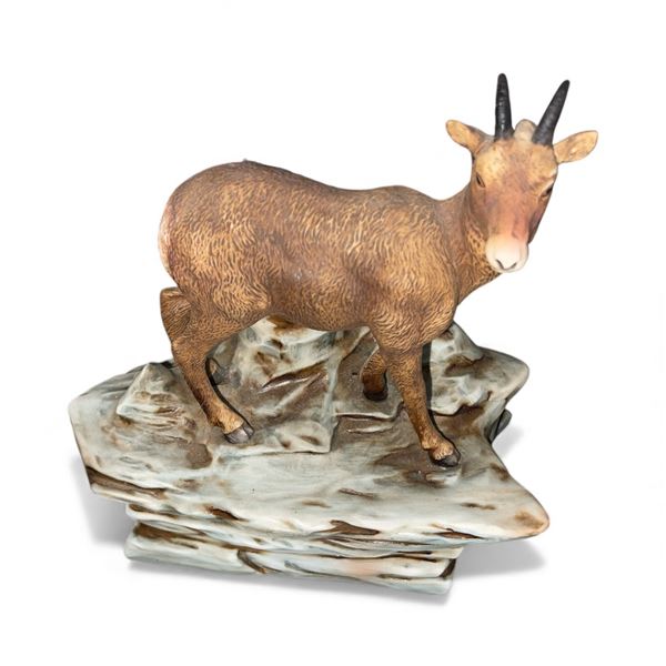 1977 Jack Richardson Wildlife Series "Ram" #1 of 4 Piece Set - Porcelain Liquor Decanter - Empty - H