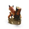 Image 2 : 1980 Ski Country "Fox Family" Porcelain Mini Decanter with Box - 4" Tall - Empty