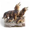 Image 1 : 1977 Ski Country "Coyote Family" Porcelain 4/5 Quart Decanter - Empty