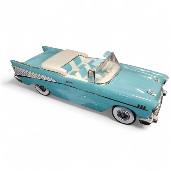 1991 Jim Beam "1957 Chevy Bel Air" China Decanter with Box - Empty