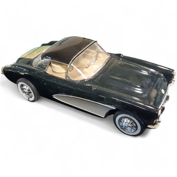 1990 Jim Beam "1957 Black Hard Top Corvette" China Decanter with Box - Empty