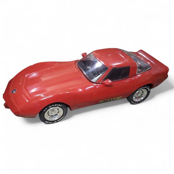 1990 James Beam "1978 Red Corvette Hard Top" China Decanter with Box -  Empty