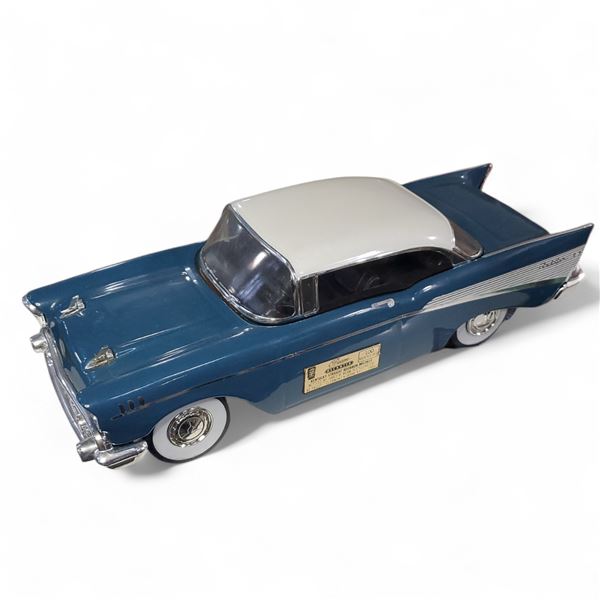 Vintage Jim Beam "1957 Chevy Bel Air Hard Top" China Decanter with Box - Empty