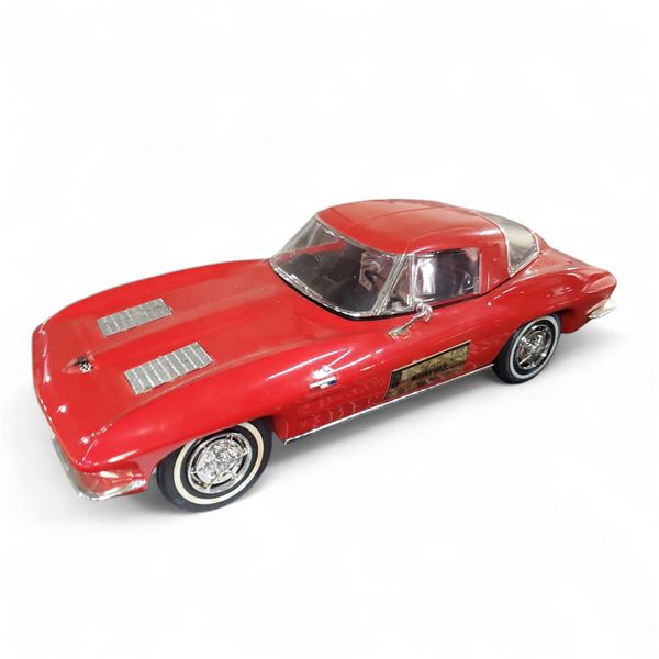 1987 Jim Beam "1963 Red Corvette" China Decanter with Box - Full