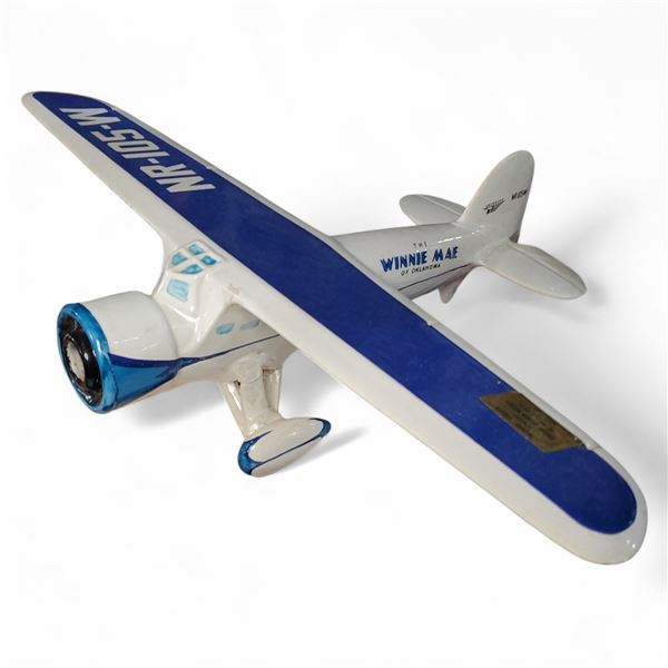 1972 R.E.M. "Winnie Mae of Oklahoma" Famous Firsts China Whiskey Decanter - 1/10 Pint Size