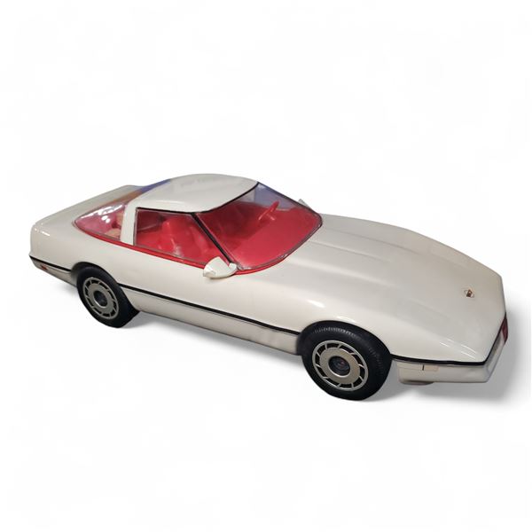 1984 Jim Beam "White Chevy Corvette" China Decanter - Empty