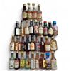 Image 1 : 20+ Vintage Plastic Liquor Mini Bottles - Majority have some contents