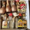 Image 4 : 20+ Vintage Glass Mini Liquor Bottles - Some evaporation