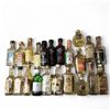 Image 1 : 20+ Vintage Glass Mini Liquor Bottles - Majority are sealed - some evaporation