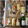 Image 2 : 20+ Vintage Glass Mini Liquor Bottles - Majority are sealed - some evaporation