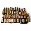 Image 1 : 20+ Vintage Glass Mini Liquor Bottles - Majority are sealed - some evaporation