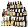 Image 1 : 20+ Vintage Glass Mini Liquor Bottles - Majority are empty