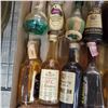 Image 2 : 20+ Vintage Glass Mini Liquor Bottles - Majority are sealed - some evaporation