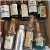 Image 4 : 20+ Vintage Glass Mini Liquor Bottles - Majority are sealed - some evaporation