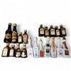 Image 1 : 20+ Vintage Glass Mini Liquor Bottles - Majority have some contents