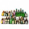 Image 1 : 20+ Vintage Glass Mini Liquor Bottles - Majority have some contents