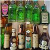 Image 4 : 20+ Vintage Glass Mini Liquor Bottles - Majority have some contents