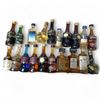 Image 1 : 20+ Vintage Glass Mini Liquor Bottles - Majority have some contents