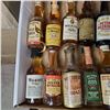 Image 2 : 20+ Vintage Glass Mini Liquor Bottles - Majority are sealed - some evaporation