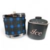 Image 1 : 2 Mid Century Ice Buckets, H5" and 6.5"
