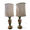 Image 1 : Pair of Vintage Austria Moser Style Glass Lamps, Approx. H38.5" x Base Dia. 8" Each