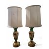 Image 1 : Pair of Vintage Austria Moser Style Glass Lamps, Approx. H38.5" x Base Dia. 8" Each