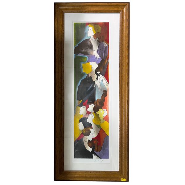 Linda Le Kinff "Opening" Serigraph, 2005, Edition AP 29 of 50, Approx. 26" x 6"