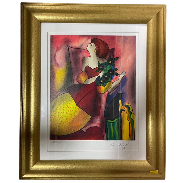 Linda Le Kinff "Bony II" Serigraph, 2011, Edition AP 12 of 23, Approx. 10" x 8"