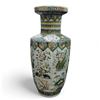 Image 1 : Chinese Qing‑Style Famille Verte Rouleau Porcelain Vase, H13.5"