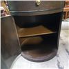 Image 3 : Cylinder Lamp Table with Drawer and Cabinet Storage, H25" x Dia. 20"