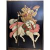 Image 2 : Pair of Asian Panels on Wood - Warriors on Horseback
