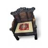 Image 1 : Chinese Hardwood “Landscape & Scholar” Armchair - Approx. H47" X W39" x D25.5"