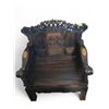 Image 1 : Chinese Hardwood “Landscape & Scholar” Armchair - Approx. H43" x W39" x D26"
