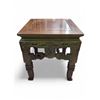 Image 1 : Chinese Carved Hardwood Side Table - Approx. H19" x 16.5" x 16.5"