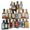 Image 1 : 21 Vintage Glass Mini Liquor Bottles - Majority are sealed - some evaporation