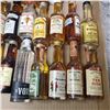 Image 3 : 22 Vintage Glass Mini Liquor Bottles - Majority are sealed - some evaporation