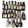 Image 1 : 21 Vintage Glass Mini Liquor Bottles - Majority are empty