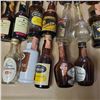 Image 2 : 21 Vintage Glass Mini Liquor Bottles - Majority are empty