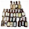 Image 1 : 20 Vintage Glass Mini Liquor Bottles - Empty
