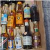 Image 4 : 22 Vintage Glass Mini Liquor Bottles - Majority are sealed - some evaporation