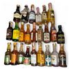 Image 1 : 24 Vintage Glass Mini Liquor Bottles - Majority are sealed - some evaporation