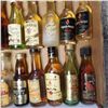Image 4 : 24 Vintage Glass Mini Liquor Bottles - Majority are sealed - some evaporation