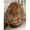Image 2 : 2 Himalayan Salt Decorative Stones - Pyramid (H6.5") & Rock Shape (H10")