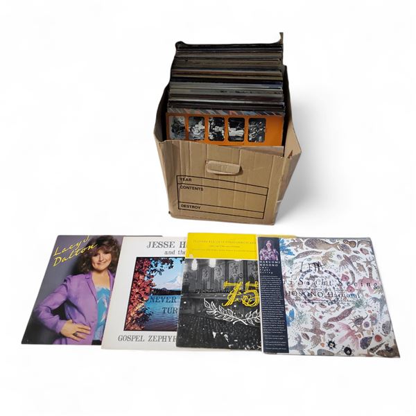 40+ Pcs Full Box Vinyl Records and Music Albums