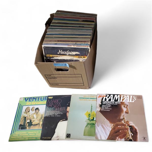40+ Pcs Full Box Vinyl Records and Music Albums