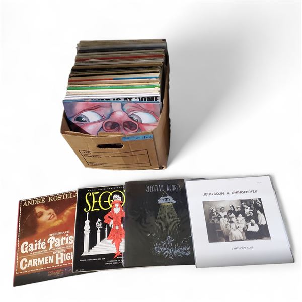 40+ Pcs Full Box Vinyl Records and Music Albums