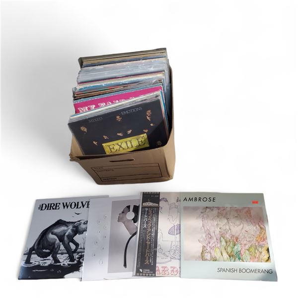 40+ Pcs Full Box Vinyl Records and Music Albums