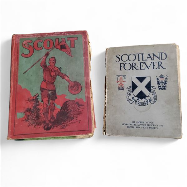2 Vintage Books - The Scout (Early 20th Century Boysâ€™ Adventure Annual) & Scotla