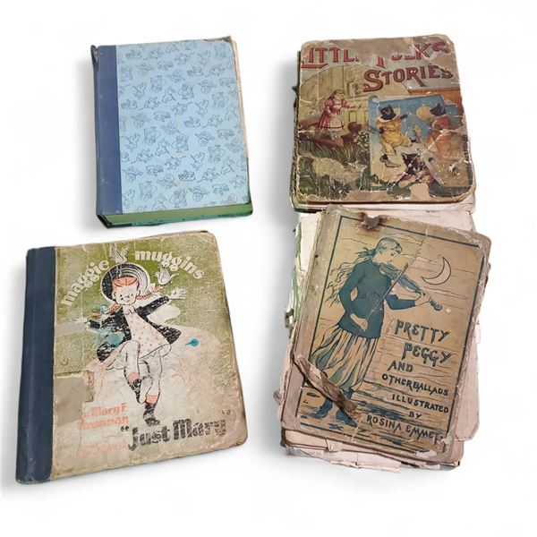 Collection of 4 Vintage Children's Books - Sold As Is